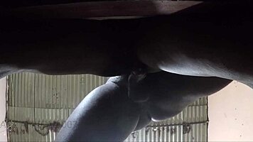 Pussy flooded with thick milk creampie homemade