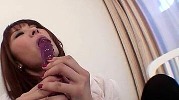 japanese beauty masturbates to orgasm