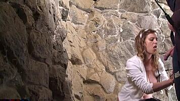 Hey Erin Electra gets fucked hard in the dungeon with handcuffs 😈🔗 she loves kinky BDSM play 💦