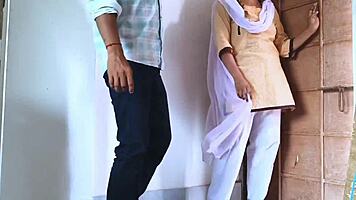 college coed bends over for teacher's monster cock doggystyle in class