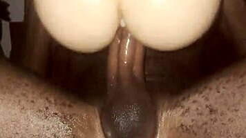 he thrusts his massive cock deep into fresh toy pussy