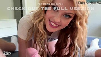 Big Titty Babysitter Trains You for Double Explosive Cums with Tight Pussy Grip