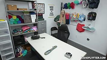 security guard face fucks deepthroat petite shoplifter emma starletto tattooed babe