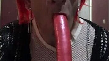 Bisexual Crossdresser Mark Wright Fucks Dildo Then Sucks Ass To Mouth Clean 😈🍆
