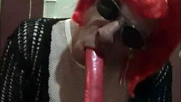 Bisexual Crossdresser Mark Wright Fucks Dildo Then Sucks Ass To Mouth Clean 😈🍆