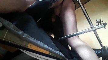 Laura XXX Tied Machine Doggystyle Creampie