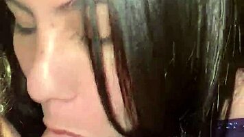 Club Night Creampie Fills Petite Latina Tight Shaved Pussy