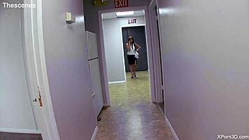 Hot Busty Secretary Sucks and Fucks Boss Big Dick Office