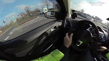 Lili Charmelle pulls over for car creampie pounding