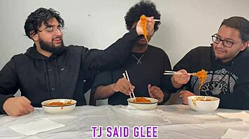 three sexy amateurs surrender to hardcore asian railing