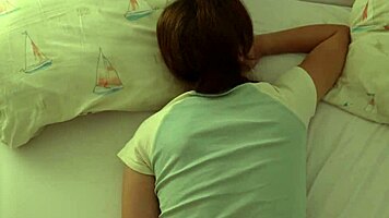 toned brunette cums twice gripping huge cock in wet pussy