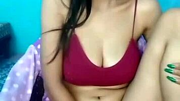 girl fingers herself until she squirts in erotic indian moment