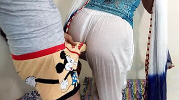 muslim wife jumps on cock for standing anal pounding with clear hindi moans