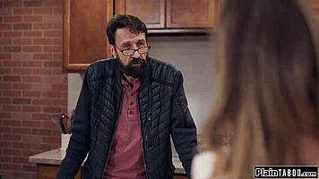 young tourist yields to host's intimate persuasions during stay