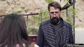 young tourist yields to host's intimate persuasions during stay