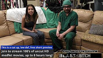 aria nicole spreads wide for ultrasound creampie in steamy pov close-up