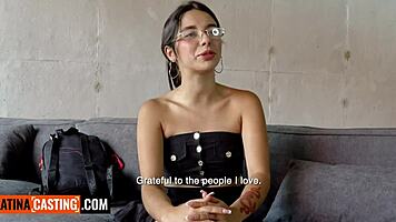 hey petite latina, feel that big cock stretch your hole?