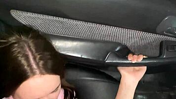 no panties means wild car fuck every time