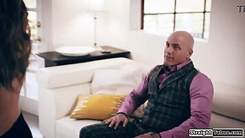 Stripper babe's lingerie ripped in hardcore deepthroat face-fucking!