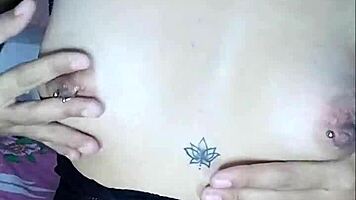 sexy latina emo shakes big ass in dress before creamy vibrator fuck