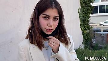 hot latina marina gold caught sucking cock outdoors pov wild