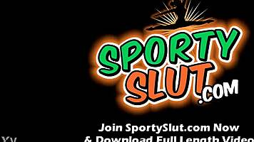 beautiful brunette teen flaunts big boobs round ass puffy cameltoe