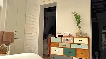 brunette petite rides cock then takes creampie for cash