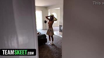 mira monroe selina imai horny nerd threesome creampie