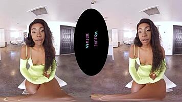 Hey amari, how's that vr game feel with toys riding your shaved pussy hard?