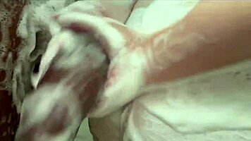 Naughty shower babe stretched by massive black cock