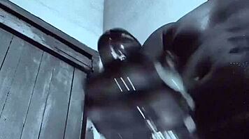 monster bbc breeds her rough with huge cum oiled pov 💦🍆