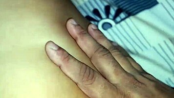 Desi couple passionately kisses while muscular guy licks tight pussy on bed