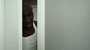 i'm poundin this horny ebony slut wiv my huge bbc she luvs it