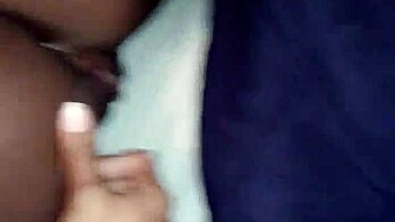 young jamaican babe's pussy sparkles wet in homemade tease