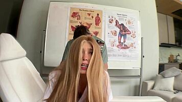 First time touching cock then hard fuck cute asian