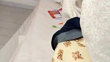 harsh private spanking leaves redhead begging