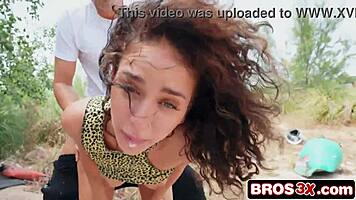 petite latina screams on trail taking stranger's big cock deep 😩🍆