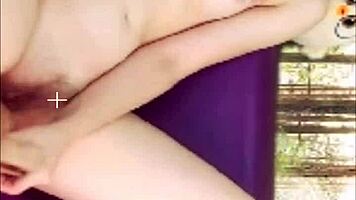 Ecstatic Russian Webcam Girl Fingers Herself Wildly