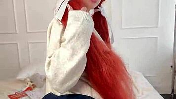 harsh private spanking leaves redhead begging