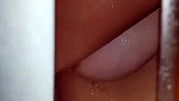 caught busty girl showering perfect natural tits sexy ass 🚿