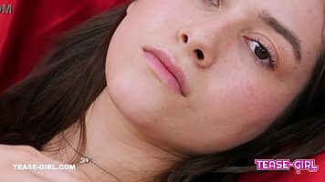 Sultry New Brunette Teases Sensually