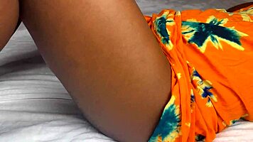 Married teen couple fucks passionately missionary on honeymoon night