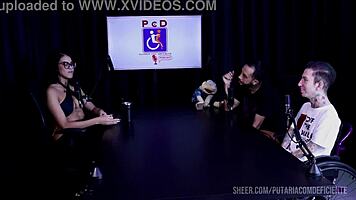 Watch bia hot tease in sheer red lingerie during naughty outdoor casting interview full of fetish play