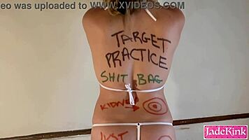 Cumslut Tied Up! Marked and Taped for Submission!