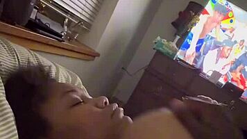 rubbing her fat juicy tits till orgasm hits