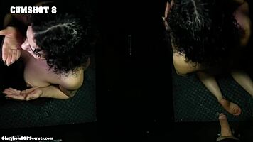 robbins gulps down nine thick cumshots like a pro