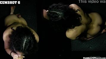 robbins gulps down nine thick cumshots like a pro