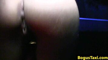 European Teen Doggystyled Ruthlessly by Taxi Driver in Public Car Ride.