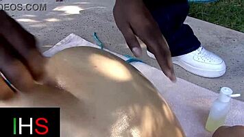 Brunette Takes Huge Cock Deep in Ass with Massive Anal Cumshot