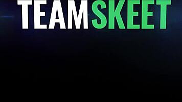 teacher's petite pet bent over desk for rough hairy pussy lesson